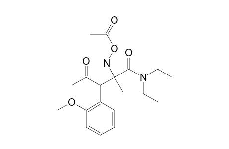 2-[(Acetyloxy)-amino]-N,N-diethyl-2-methyl-4-oxo-3-(2-methoxyphenyl)-pentanamide