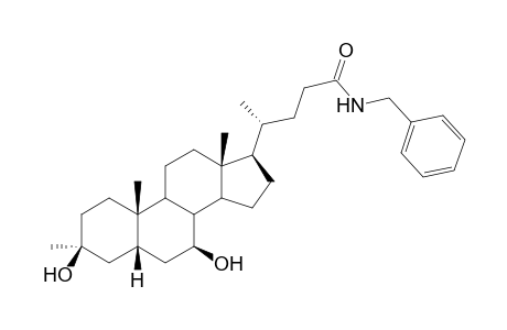 N-[3.beta.,7.beta.-dihydroxy-3.alpha.-methyl-24-oxo-5.beta.-cholan-24-yl]-benzylamine