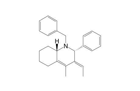 (2R*,8aR*)-1-Benzyl-3(E)-ethylidene-4-methyl-2-phenyl-1,2,3,5,6,7,8,8a-octahydroquinoline
