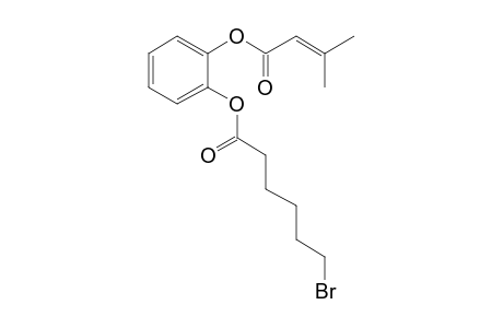 1,2-Benzenediol, o-(3-methylbut-2-enoyl)-o'-(6-bromohexanoyl)-