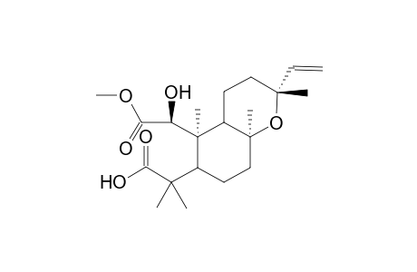 ent-1.beta.-Hydroxy-2,3-seco-13-epi-manoyl oxide-2,3-dioic acid 3-methyl ester
