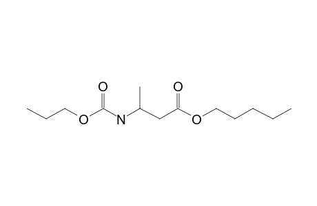 3-Aminobutyric acid, N-propoxycarbonyl-, pentyl ester