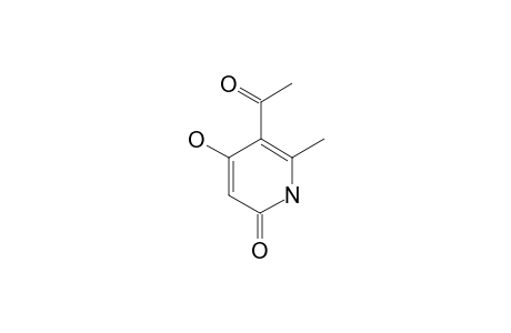 3-acetyl-6-hydroxy-2-methyl-4-pyridone