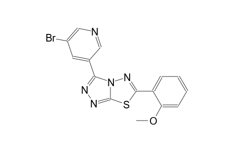 [1,2,4]triazolo[3,4-b][1,3,4]thiadiazole, 3-(5-bromo-3-pyridinyl)-6-(2-methoxyphenyl)-