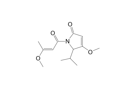 2H-Pyrrol-2-one, 1,5-dihydro-4-methoxy-1-(3-methoxy-1-oxo-2-butenyl)-5-(1-methylethyl) -, (E)-(.+-.)-