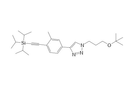 1-(3-tert-Butoxypropyl)-4-{3-methyl-4-[(triisopropylsilyl)ethynyl]-phenyl}-1H-1,2,3-triazole