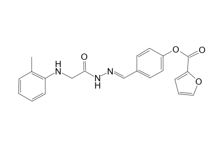 4-({2-[2-(2-toluidino)acetyl]hydrazono}methyl)phenyl 2-furoate
