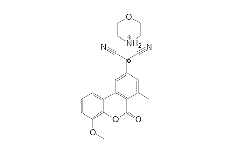 Morpholin-4-ium Dicyano(4-methoxy-7-methyl-6-oxo-6H-dibenzo[b,d]pyran-9-yl)methanide