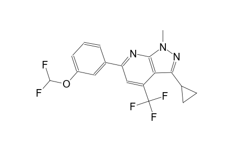 3-cyclopropyl-6-[3-(difluoromethoxy)phenyl]-1-methyl-4-(trifluoromethyl)-1H-pyrazolo[3,4-b]pyridine