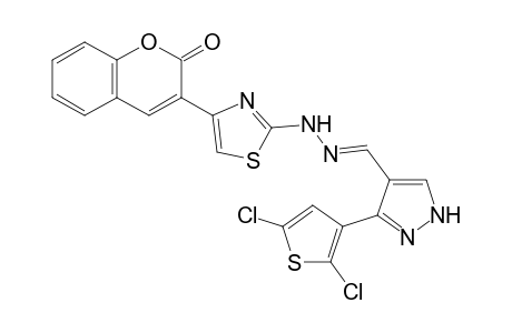 3-[2,5-Dichloro-3-thienyl]-1H-pyrazole-4-carbaldehyde[4-(2-oxo-2H-chromen-3-yl)-1,3-thiazol-2-yl]hydrazone
