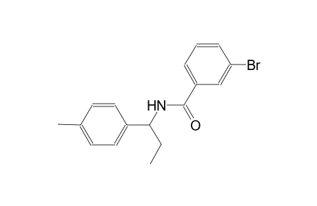 3-bromo-N-[1-(4-methylphenyl)propyl]benzamide