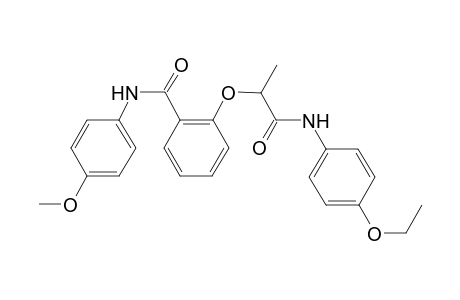 2-[1-(4-ethoxyanilino)-1-oxopropan-2-yl]oxy-N-(4-methoxyphenyl)benzamide