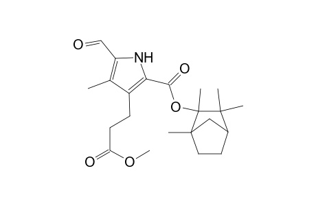 1H-Pyrrole-3-propanoic acid, 5-formyl-4-methyl-2-[[(1,2,3,3-tetramethylbicyclo[2.2.1]hept-2-yl)oxy]carbonyl]-, methyl ester, (1S-endo)-