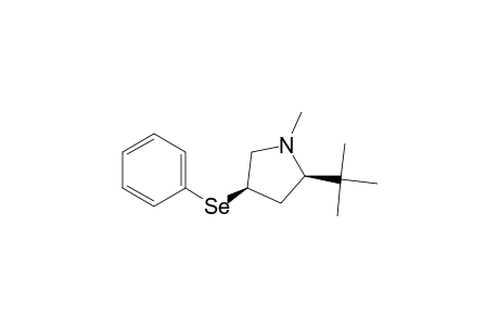 1-Methyl-2.beta.-(1,1-dimethylethyl)-4.beta.-(phenylseleno)pyrrolidine