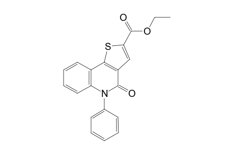 4-keto-5-phenyl-thieno[3,2-c]quinoline-2-carboxylic acid ethyl ester