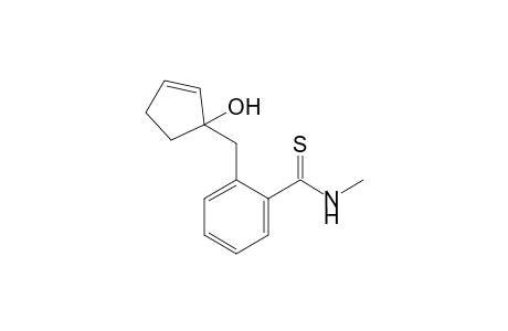 2-[(1-hydroxy-1-cyclopent-2-enyl)methyl]-N-methylbenzenecarbothioamide