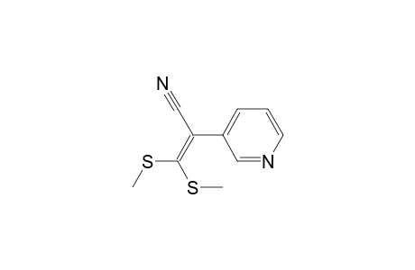 3,3-bis(methylsulfanyl)-2-(3-pyridyl)prop-2-enenitrile