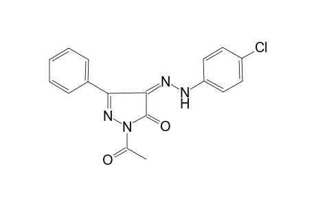Pyrazole-4,5(4H,5H)-dione, 1-acetyl-3-phenyl-, 4-(4-chlorophenylhydrazone)
