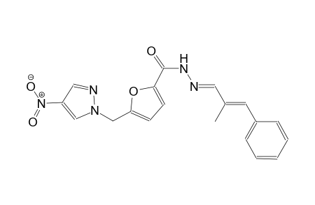 N'-[(E,2E)-2-methyl-3-phenyl-2-propenylidene]-5-[(4-nitro-1H-pyrazol-1-yl)methyl]-2-furohydrazide