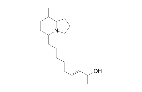 8-Methyl-5-[sec-hydroxy-(Z)-nonenyl]-indolizidine