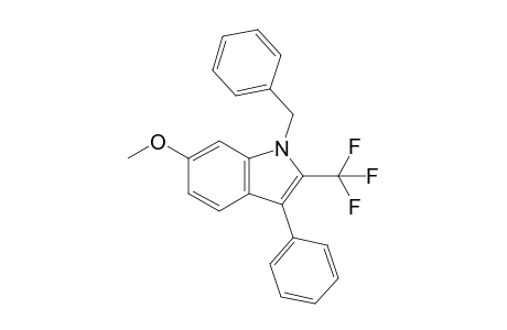 6-methoxy-3-phenyl-1-(phenylmethyl)-2-(trifluoromethyl)indole