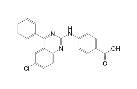 4-[(6-chloro-4-phenyl-2-quinazolinyl)amino]benzoic acid