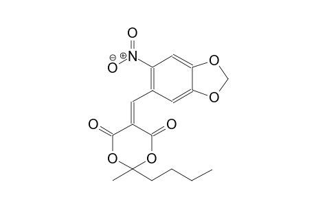 2-butyl-2-methyl-5-[(6-nitro-1,3-benzodioxol-5-yl)methylene]-1,3-dioxane-4,6-dione