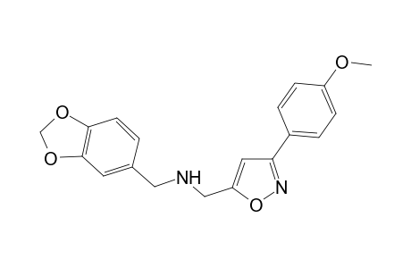 5-Isoxazolemethanamine, N-(1,3-benzodioxol-5-ylmethyl)-3-(4-methoxyphenyl)-