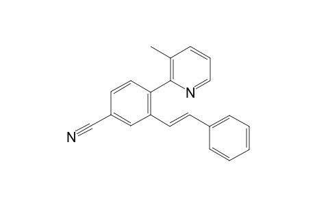 (E)-4-(3-methylpyridin-2-yl)-3-styrylbenzonitrile