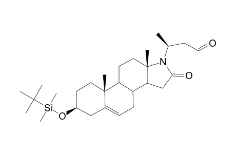 (20S)-3.beta.-Hydroxy-16-oxo-24-nor-17-azachol-5-enaldehyde tert-butyldimethylsilyl ether