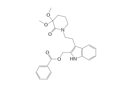 [3-[2-(3,3-dimethoxy-2-oxidanylidene-piperidin-1-yl)ethyl]-1H-indol-2-yl]methyl benzoate