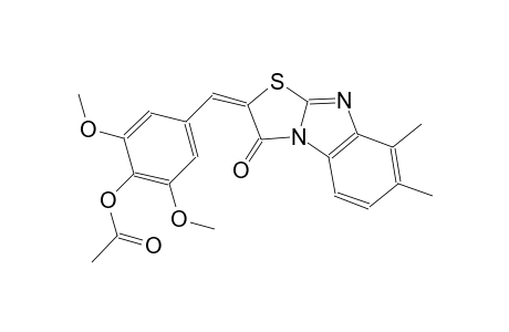 thiazolo[3,2-a]benzimidazol-3(2H)-one, 2-[[4-(acetyloxy)-3,5-dimethoxyphenyl]methylene]-7,8-dimethyl-, (2E)-