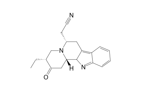 6(S)-cyanomethyl-3(S)-ethyl-2-oxo-12b(S)-1,2,3,4,6,7,12a,12b-octahydroindolo(i,3-a)quinolizine