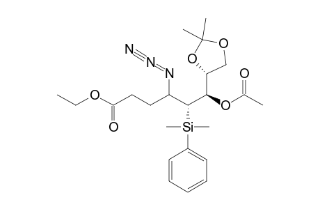 6-ACETOXY-4-AZIDO-6-[2,2-DIMETHYL-[1,3]-DIOXOLAN-4-YL]-5-[DIMETHYL-(PHENYL)-SILYL]-HEXANOIC-ACID-ETHYLESTER;(ANTI)-MINOR-DIASTEREOMER