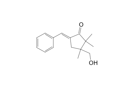 Cyclopentanone, 3-(hydroxymethyl)-2,2,3-trimethyl-5-(phenylmethylene)-, (R)-