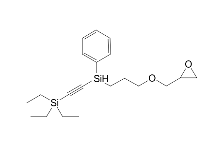 Triethyl(((3-(glycidoxy)propyl)(phenyl)silyl)ethynyl)silane