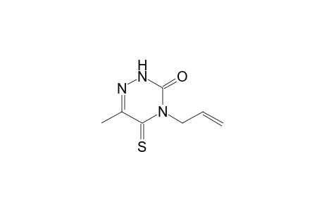 1,2,4-Triazin-3(2H)-one, 4,5-dihydro-6-methyl-4-(2-propenyl)-5-thioxo-