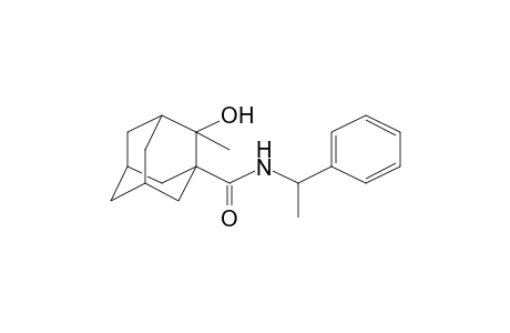 2-Hydroxy-2-methyladamantane-1-carboxamide, N-(1-phenylethyl)-