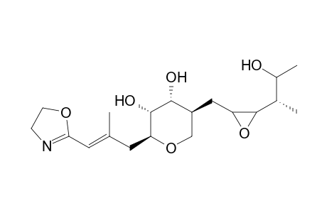 2H-Pyran-3,4-diol, 2-[3-(4,5-dihydro-2-oxazolyl)-2-methyl-2-propenyl]tetrahydro-5-[[3-(2-hydroxy-1-methylpropyl)oxiranyl]methyl]-, [2S-[2.alpha.(E),3.beta.,4.beta.,5.alpha.[2R*,3R*(1R*,2R*)]]]-