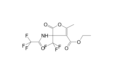 3-TRIFLUOROMETHYL-3-TRIFLUOROACETYLAMINO-4-CARBETHOXY-5-METHYLFURAN-2-ONE (ISOMER MIXTURE)