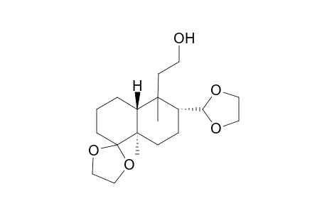 2-((7S,8R,11S)-8-(1,3-Dioxolan-2-yl)-7,11-dimethylspiro(1,3-dioxolane-2,7'-bicyclo[4.4.0]decane)-7-yl)ethan-1-ol