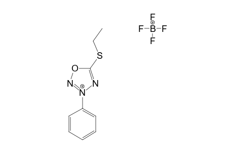 3-PHENYL-5-ETHYLTHIO-1,2,3,4-OXATRIAZOLIUM_TETRAFLUOROBORATE