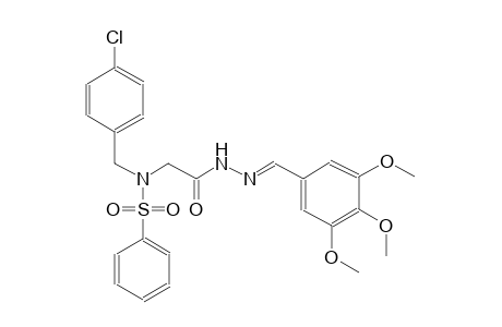N-(4-chlorobenzyl)-N-{2-oxo-2-[(2E)-2-(3,4,5-trimethoxybenzylidene)hydrazino]ethyl}benzenesulfonamide
