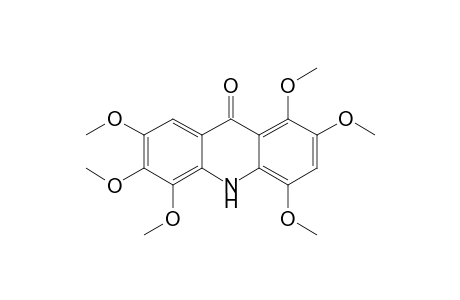 1,2,4,5,6,7-hexamethoxy-10H-acridin-9-one