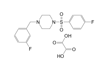 1-(3-fluorobenzyl)-4-((4-fluorophenyl)sulfonyl)piperazine oxalate