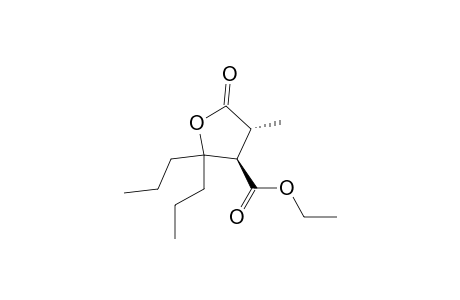 trans-3-(Ethoxycarbonyl)-2-methyl-4-propyl-4-heptanolide
