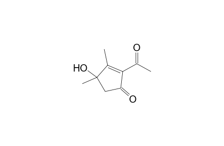 2-Acetyl-4-hydroxy-3,4-dimethylcyclopent-2-en-1-one