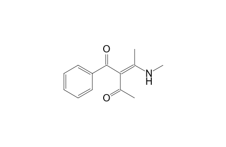 (2E)-2-[1-(methylamino)ethylidene]-1-phenyl-butane-1,3-dione