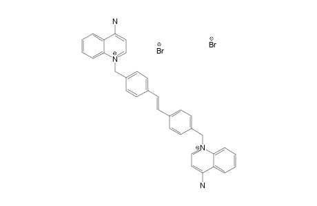 [1-[4-[(E)-2-[4-[(4-aminoquinolin-1-ium-1-yl)methyl]phenyl]vinyl]benzyl]quinolin-1-ium-4-yl]amine dibromide