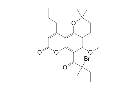 6-(2-BROMO-2-METHYLBUTANOYL)-3,4-DIHYDRO-5-METHOXY-2,2-DIMETHYL-10-PROPYL-2H,8H-BENZO-[1,2-B:3,4-B']-DIPYRAN-8-ONE